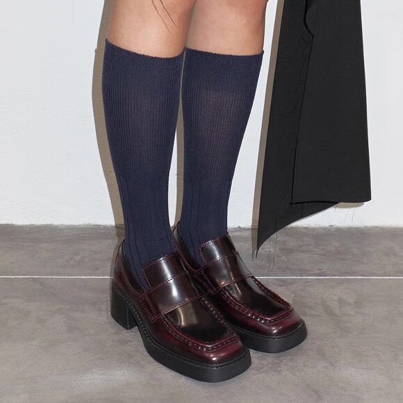 Miista Shoes - NIB! SOLD OUT COLOR! MIISTA KARINA BURGUNDY BRUSH OFF LEATHER LOAFERS sz38